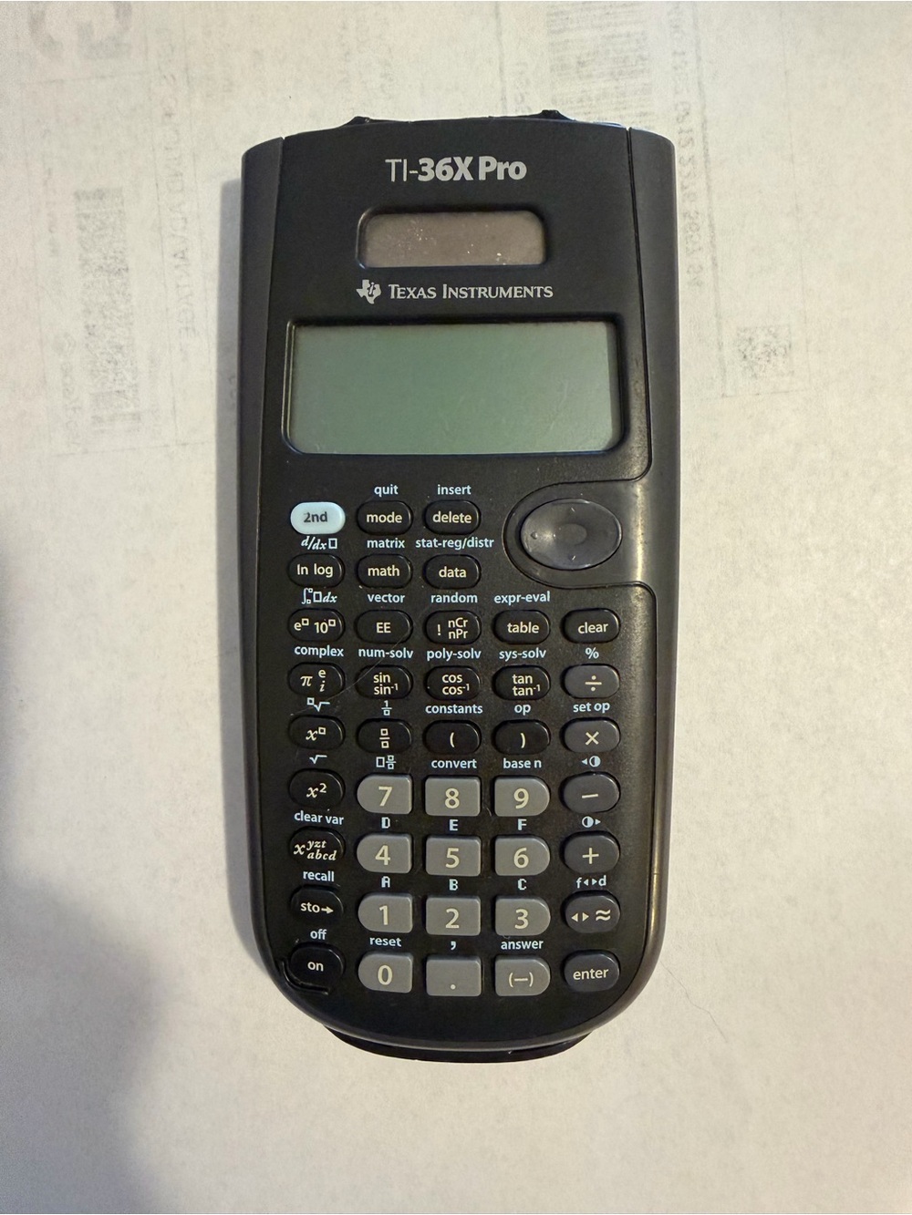 Texas Instruments TI-36X Pro Scientific Calculator - Black